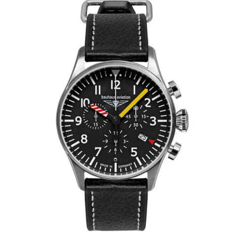 Bauhaus Montre Bauhaus Aviation Flight Control Quartz Cadran Noir Bracelet Cuir - 27885