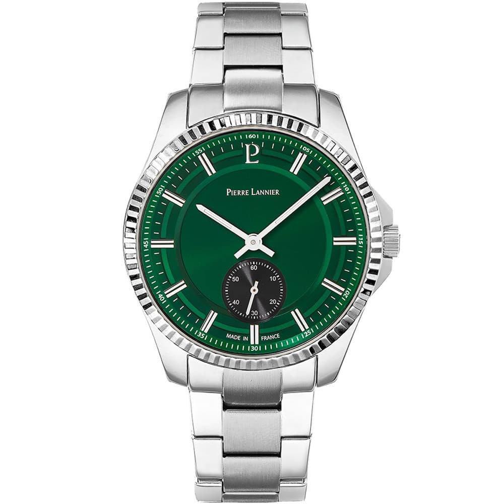 Pierre Lannier Montre Pierre Lannier Collection Metropolitain en Acier Argenté