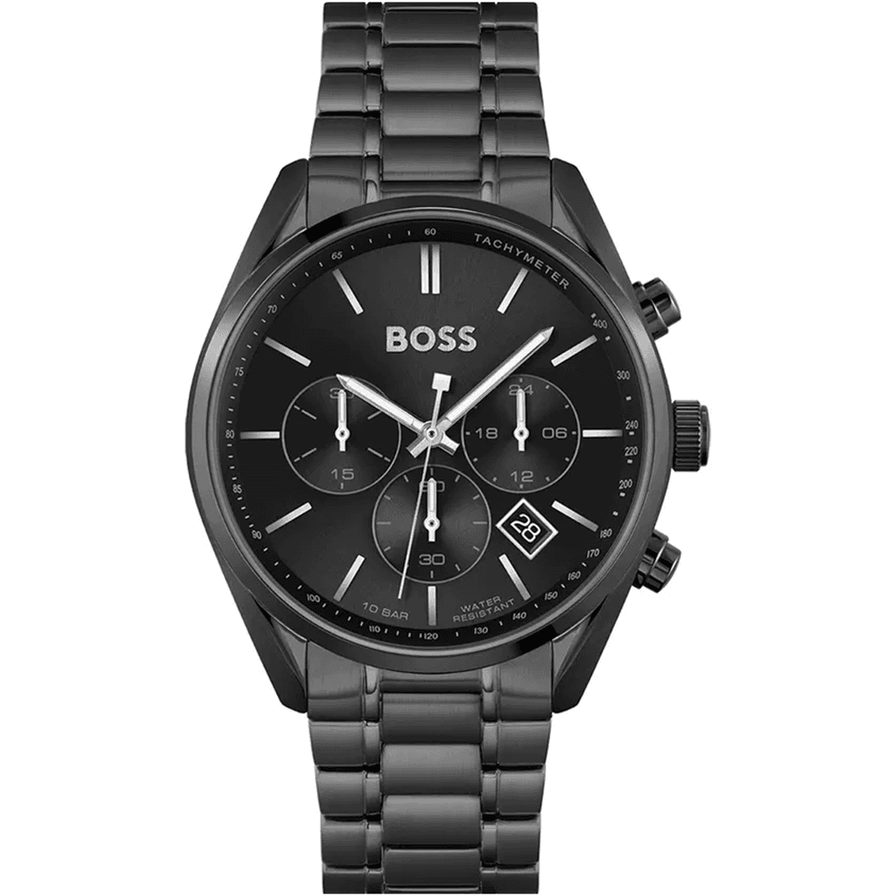 Hugo Boss Montre Boss Collection Champion en Métal Noir