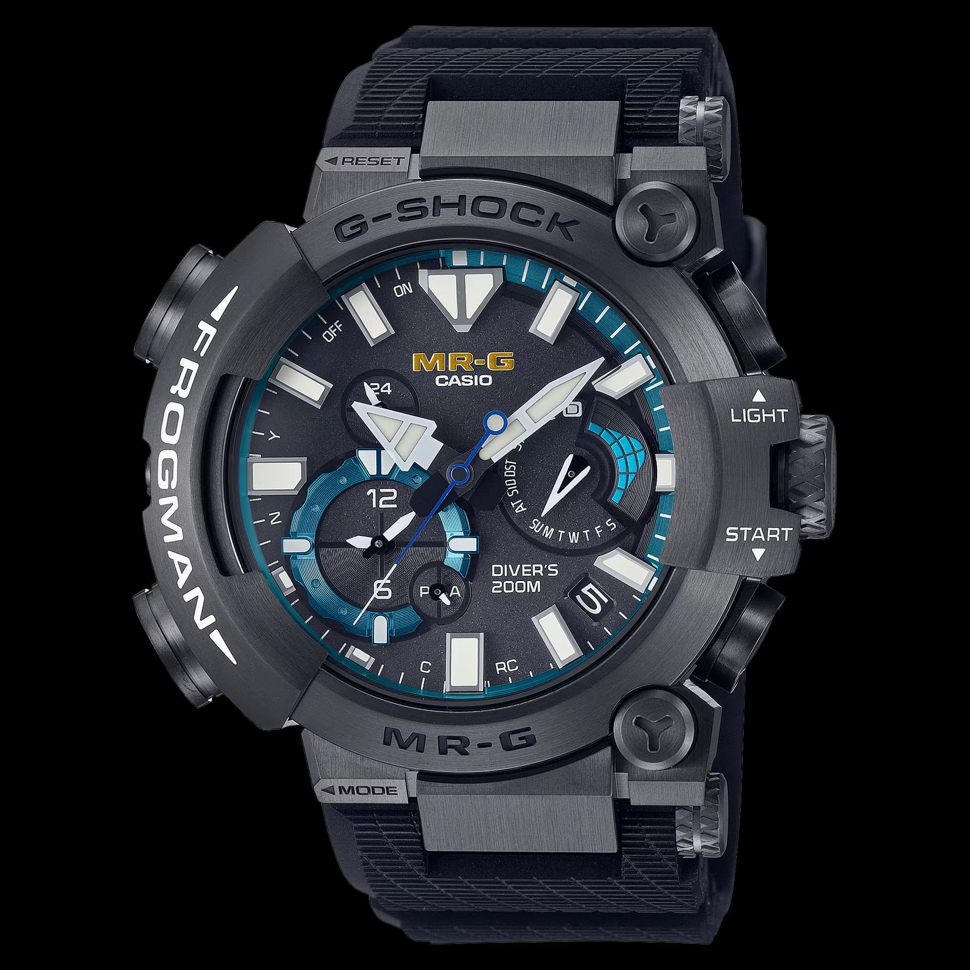 Casio Mr-G Frogman — bracelet caoutchouc