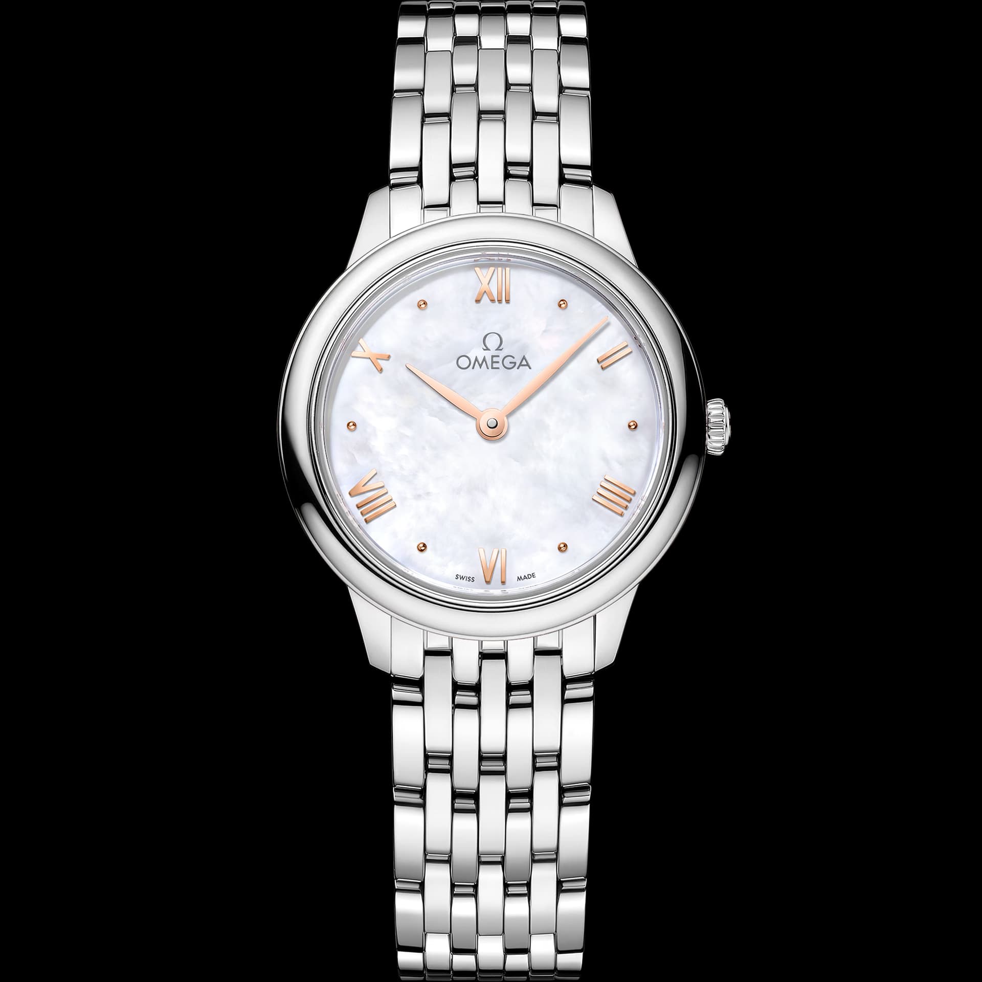 Omega De Ville 27,5 mm, acier sur acier