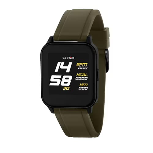 Sector Montre Connectée Mixte SECTOR en Silicone Vert