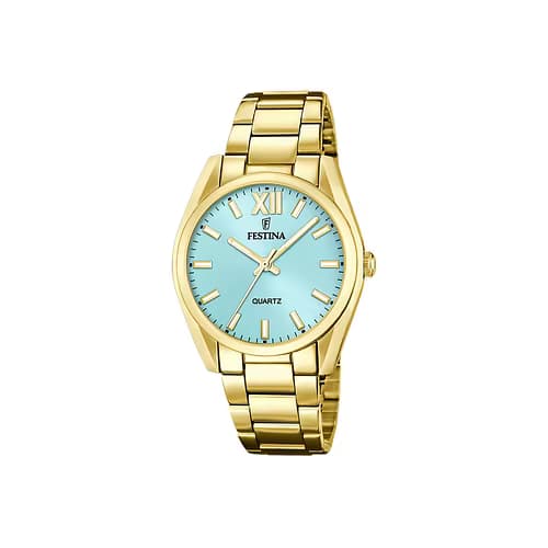 Festina Montre Femme Festina Boyfriend Collection en Acier Jaune