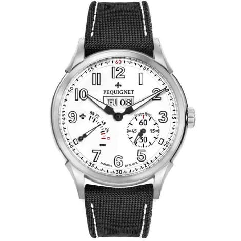 Pequignet Montre Pequignet Royale Titane Automatique Cadran Blanc - 9032713-Cordura
