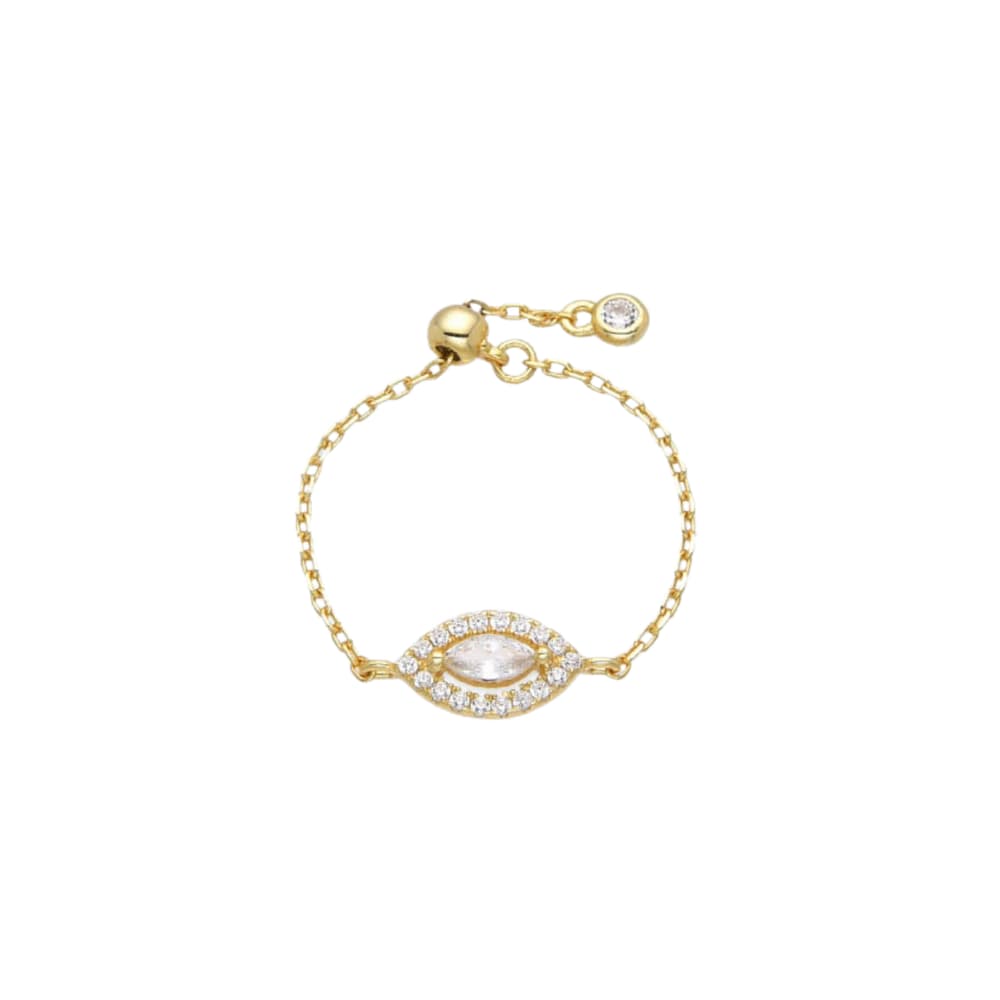 Gena Solitaire Femme Fleur de Vie Doré