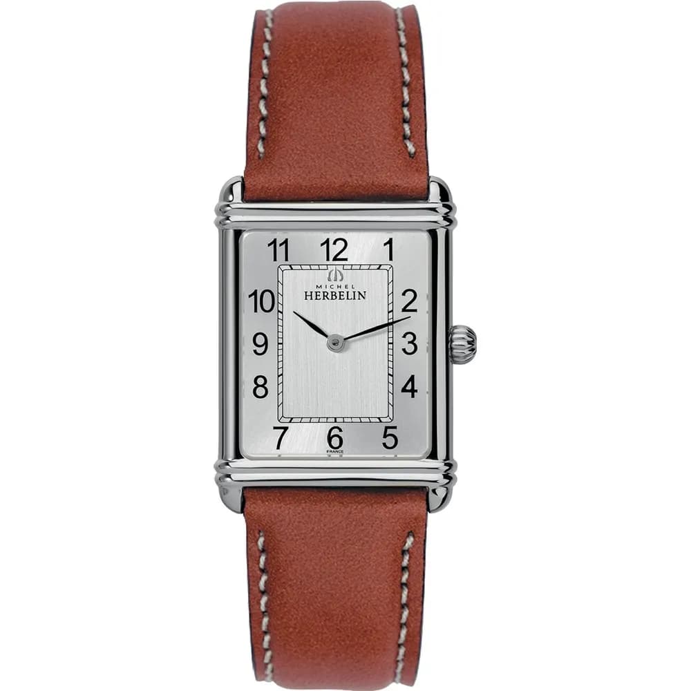 Michel Herbelin Montre quartz Homme Art déco Argenté