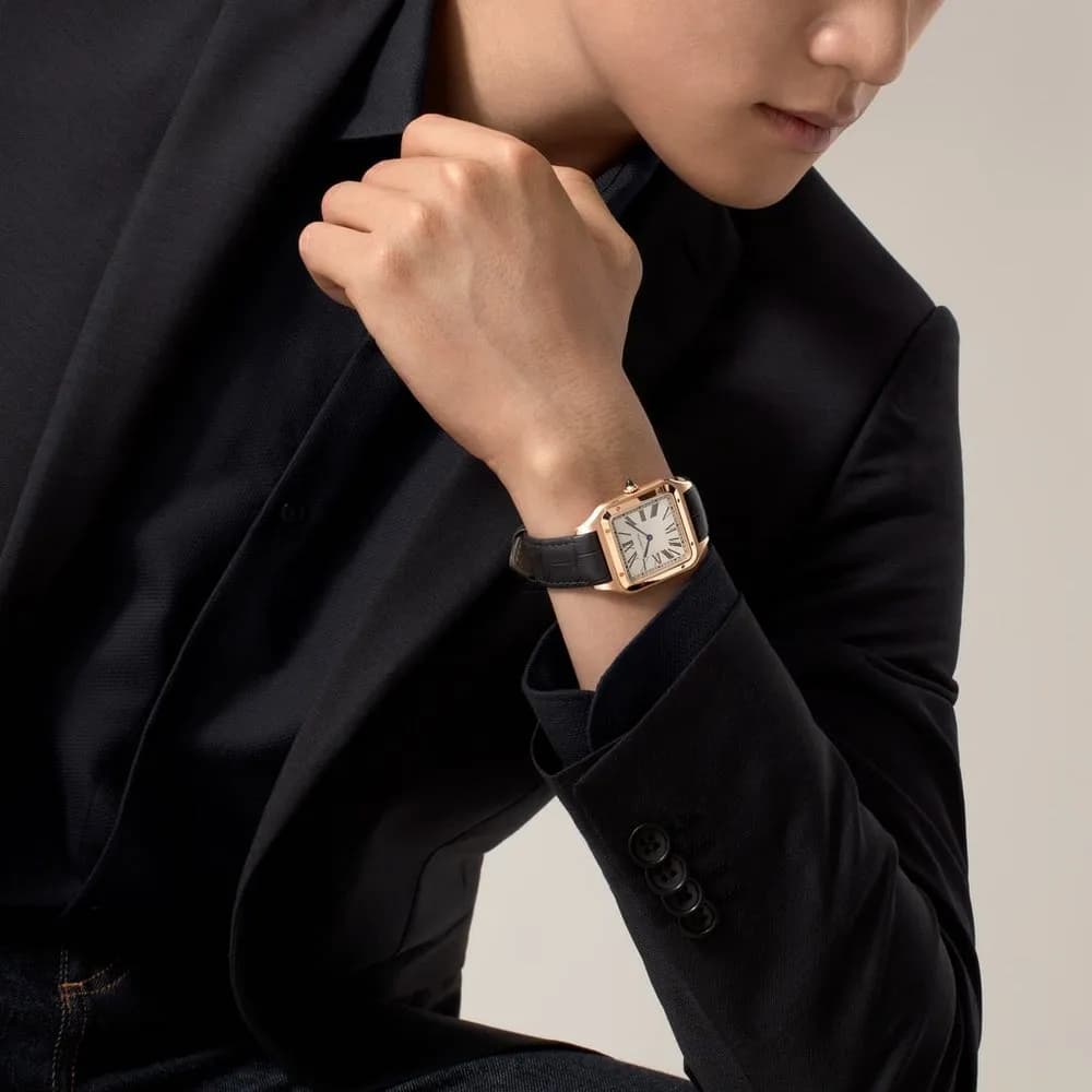 Cartier Santos-Dumont — boîtier or rose 47 mm