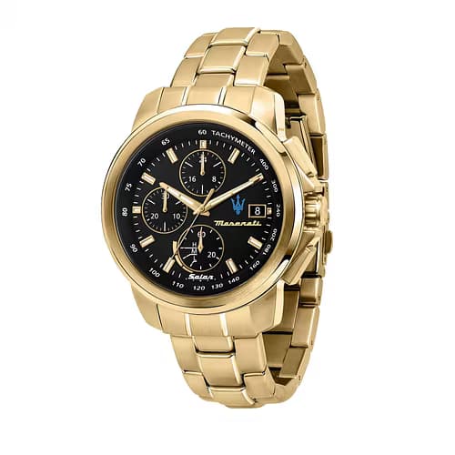 Maserati Montre Homme MASERATI SUCCESSO SOLAR en Métal Jaune