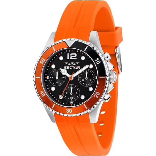 Sector Montre Homme SECTOR bracelet silicone orange