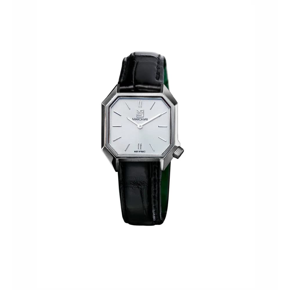 March LA.B Dandy Mansart Electrique - White - Alligator Noir