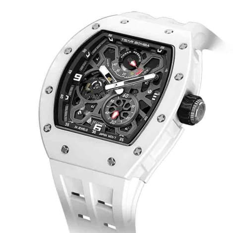 Tsar Bomba Montre Tsar Bomba - Elemental Series - Automatique - Céramique Blanche - TB8212C01