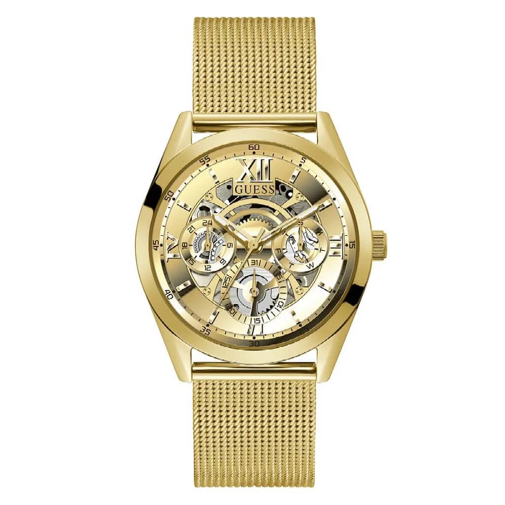 Guess Montre Homme GUESS TAILOR en Acier Jaune Etanche
