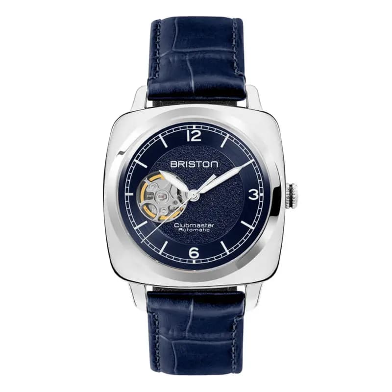 Briston Montre Briston Clubmaster Legend Classic Open Acier Cadran Bleu