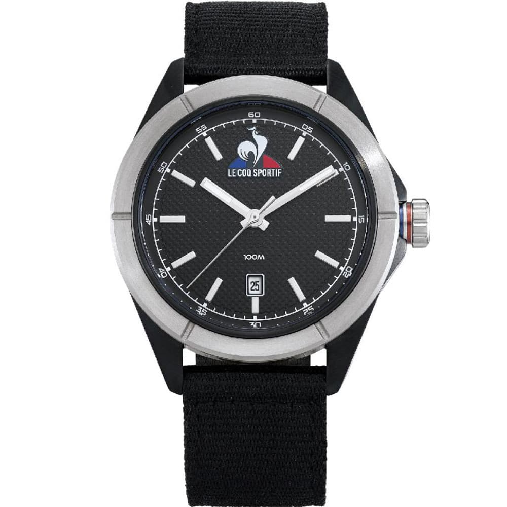 Le Coq Sportif Montre le Coq Sportif Collection Essentiel en Nylon Noir