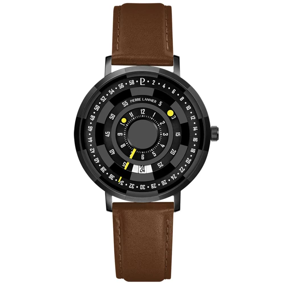 Pierre Lannier Montre quartz Homme Blackjack Noir, Gris