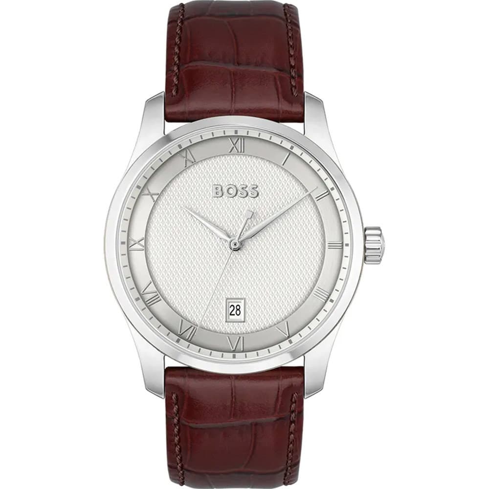 Hugo Boss Montre Boss Collection Business Principle en Cuir Marron