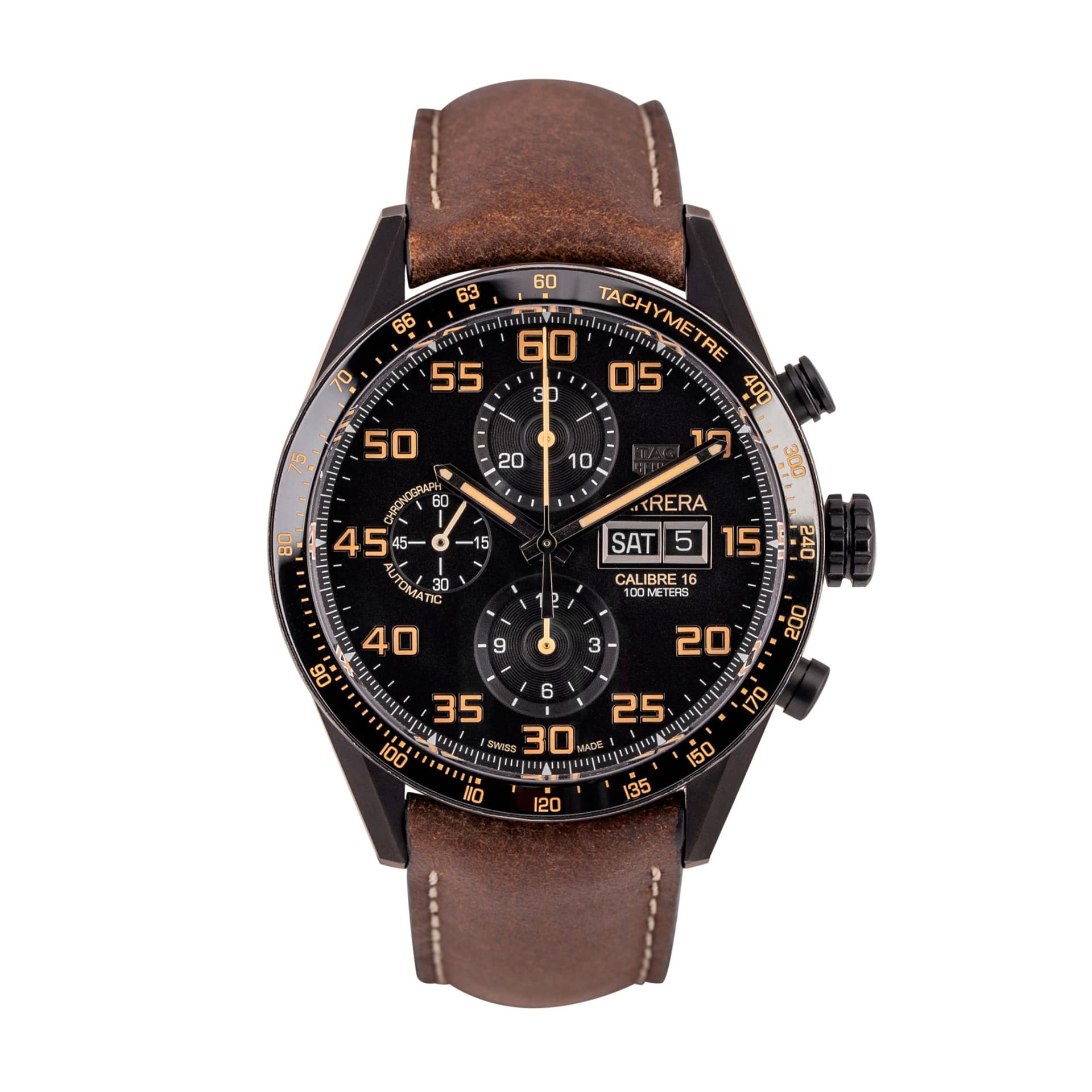 TAG Heuer Montre TAG Heuer Carrera Calibre 16 Day-Date Titane automatique Full Set 2017 43 mm