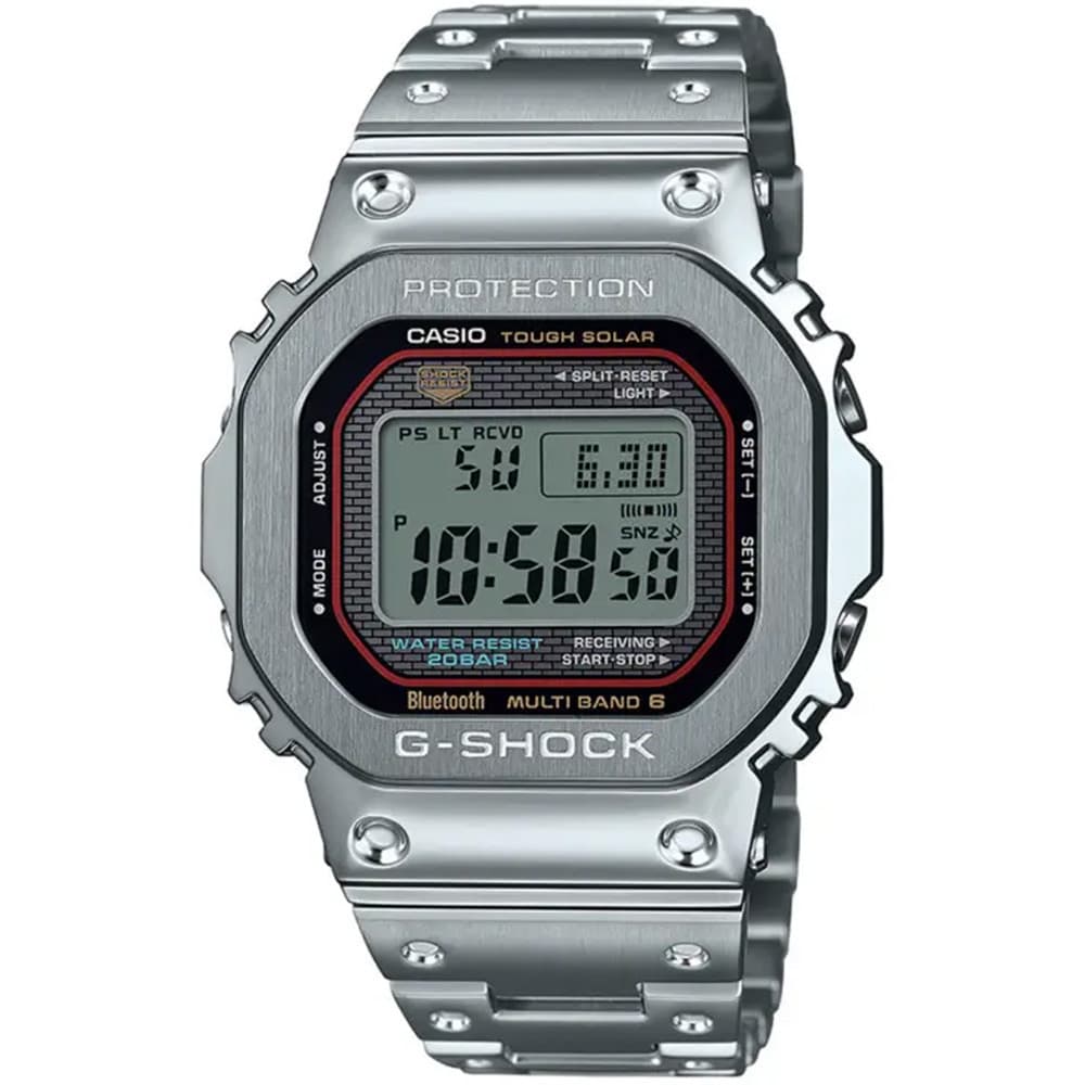Casio Montre Solaire Casio Collection G-Shock Pro en Acier Argenté