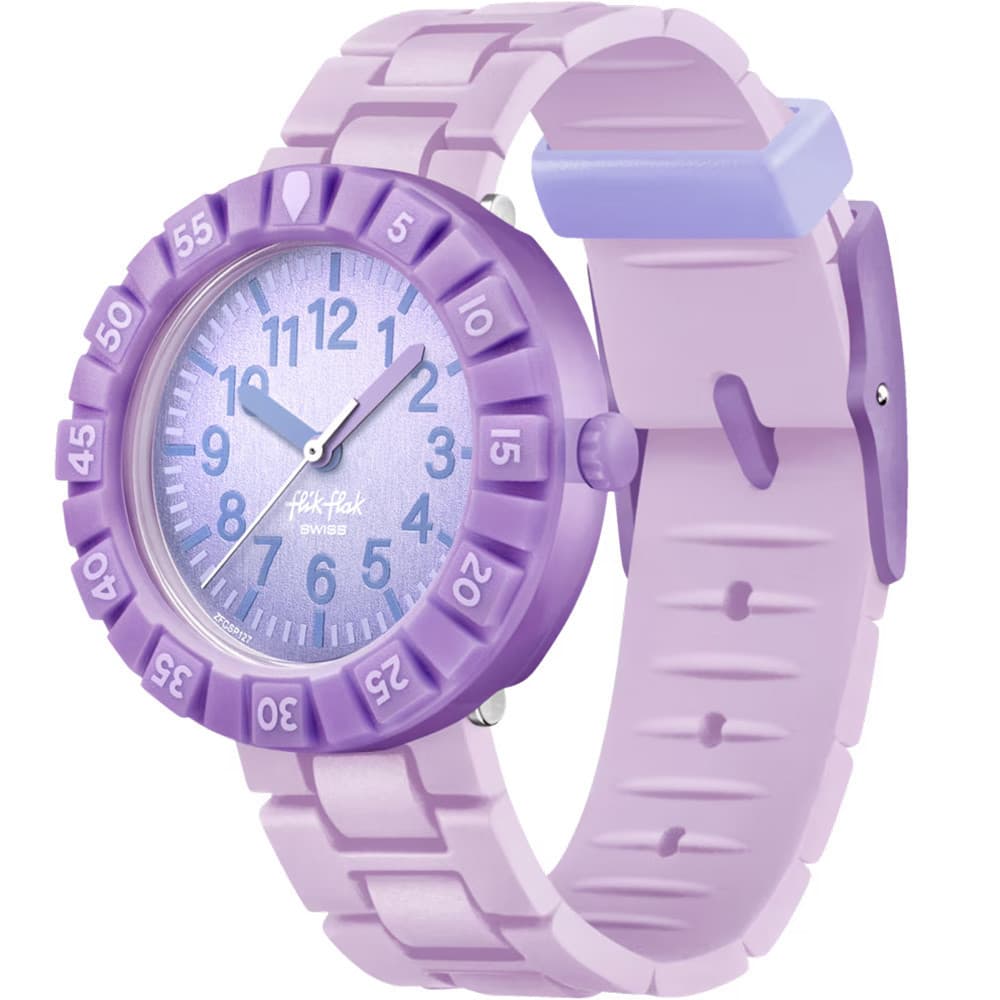 Flik Flak Montre Flik Flak Collection Lavendology en Silicone Violet