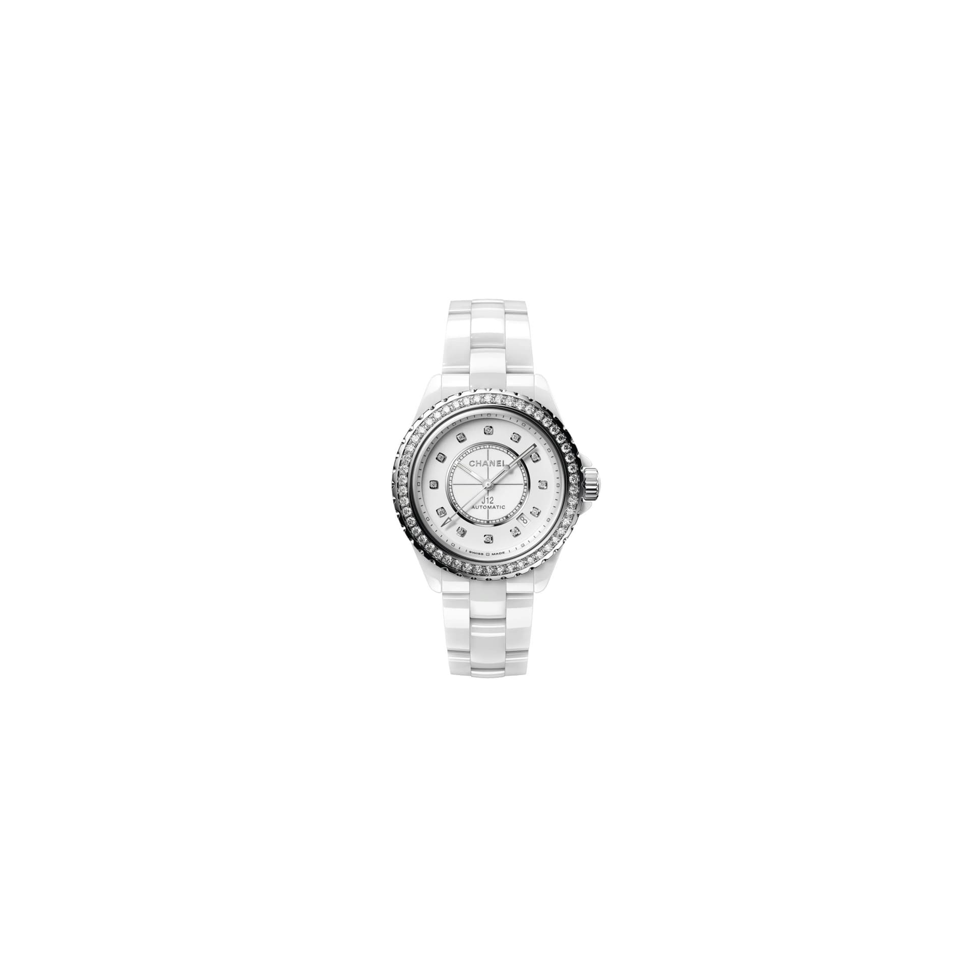 Chanel Montre J12 Lunette de Diamants Calibre 12.1, 38 Mm