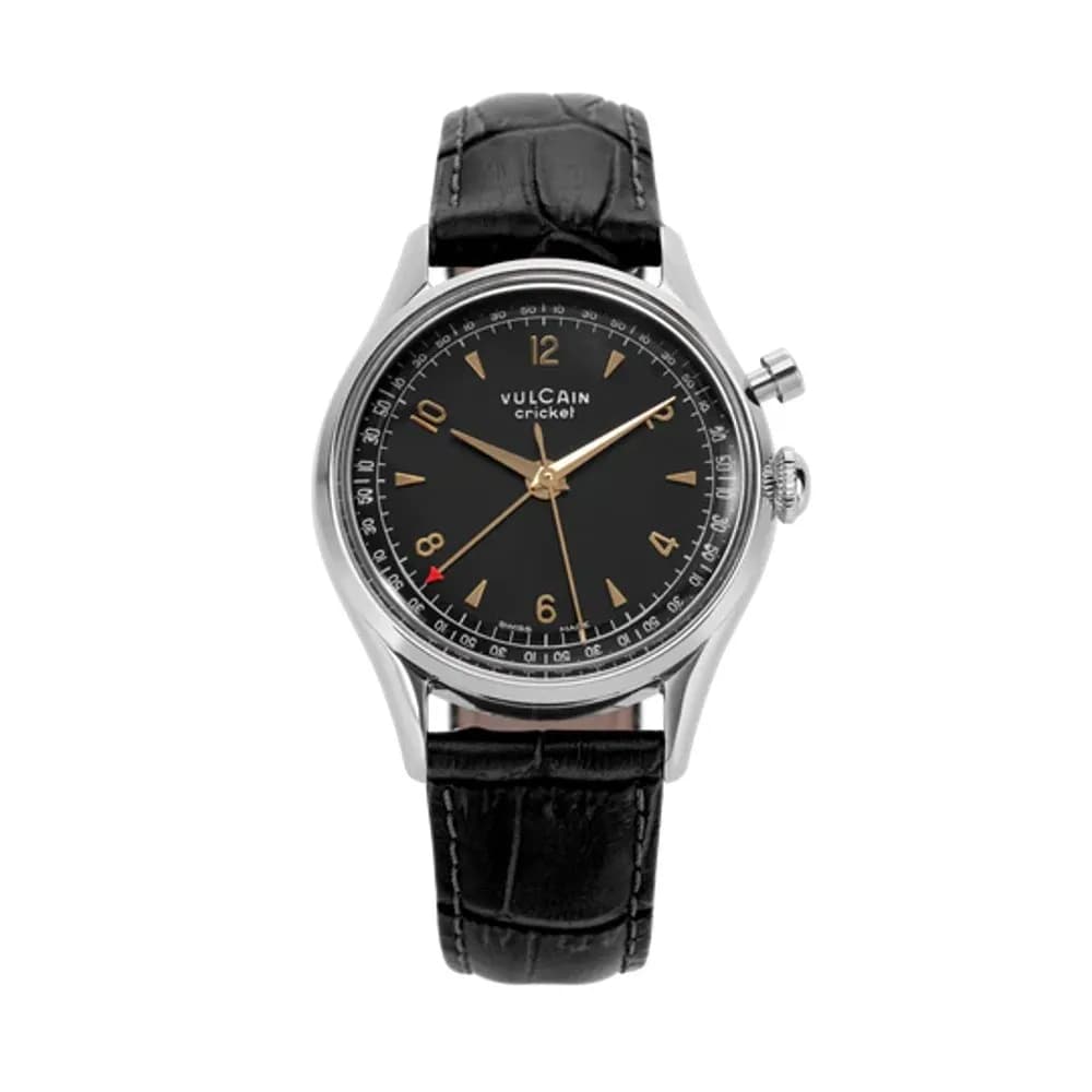 Vulcain Cricket Tradition 36 Mm Black & Gold