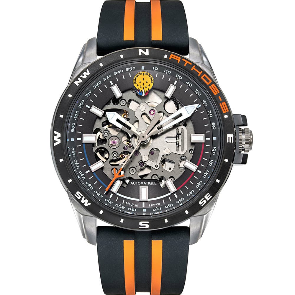 Patrouille de France Montre Automatique Patrouille de France Collection Athos 5 en Silicone Bicolore