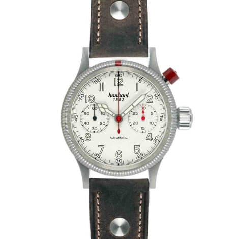 Hanhart Montre Hanhart Pioneer MK1 off-white Automatique diamètre 40 mm- 714.200-0010