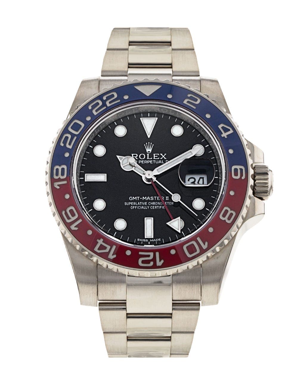 Rolex GMT-Master II — boîtier or blanc
