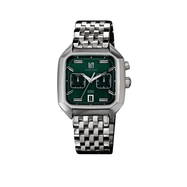 March LA.B Montre MARCH LA.B AM2 Calendar Automatique Cadran Grall Bracelet Acier