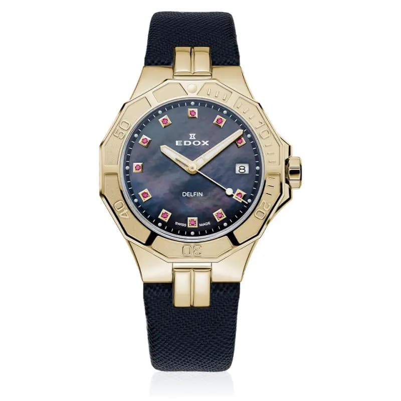 Edox Montre Delfin the Original Lady 53020-37JC-NANRUD