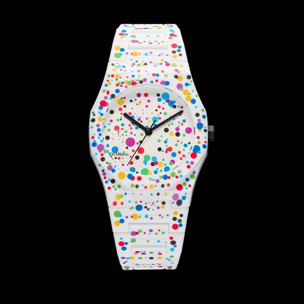 D1 Milano Montre quartz Mixte Polycarbon Blanc