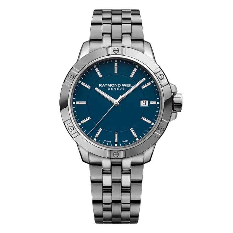 Raymond Weil Montre Tango Classic 41 mm - Cadran bleu