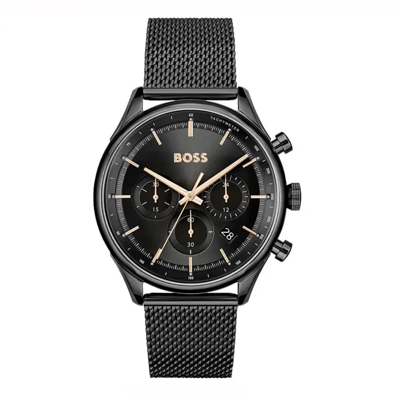 Hugo Boss Montre Boss Collection Sport Lux Gregor en Acier et PVD Noir