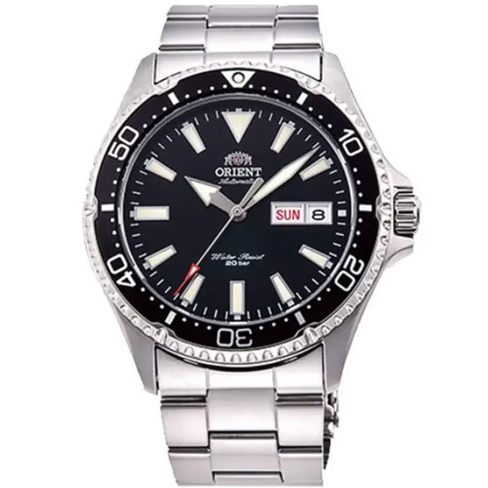 Orient Montre Automatique Orient Collection Mako III Mechanical Sports en Acier Argenté