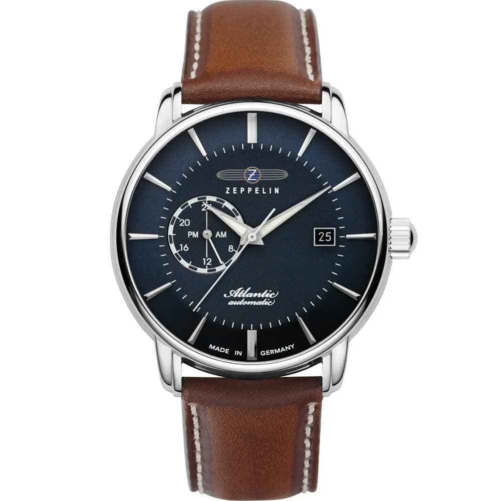 Zeppelin Montre Automatique Zeppelin Collection Atlantic en Cuir Marron