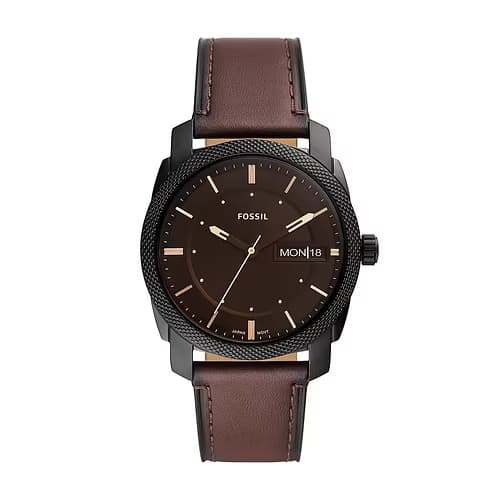 Fossil Machine — cadran marron