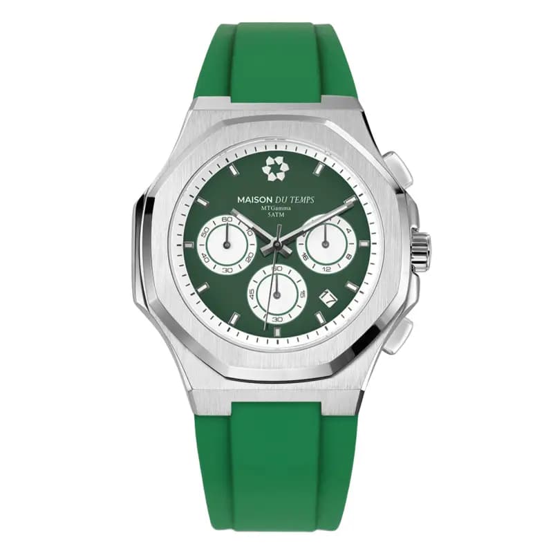 Maison du Temps Montre MTGamma Chronographe Vert Silicone Vert