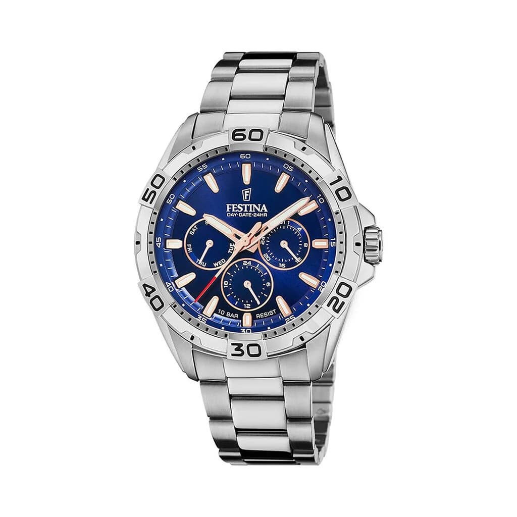 Festina Montre quartz Homme Multifonctions Bleu