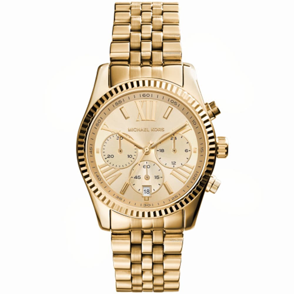 Michael Kors Montre Michael Kors Collection Lexington en Acier et PVD Doré