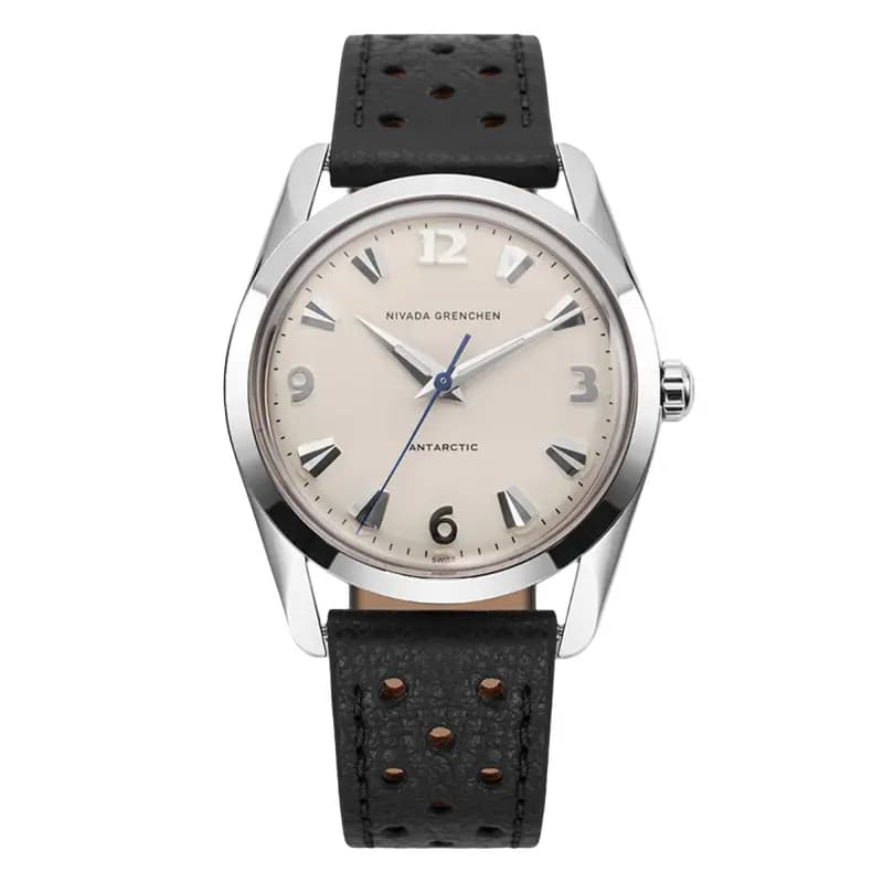 Nivada Grenchen Montre Antarctic 35mm Eggshell White Luminova 35004M
