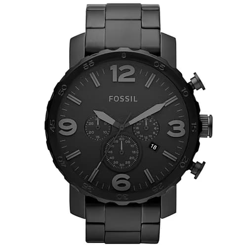 Fossil Acier Noir — cadran noir