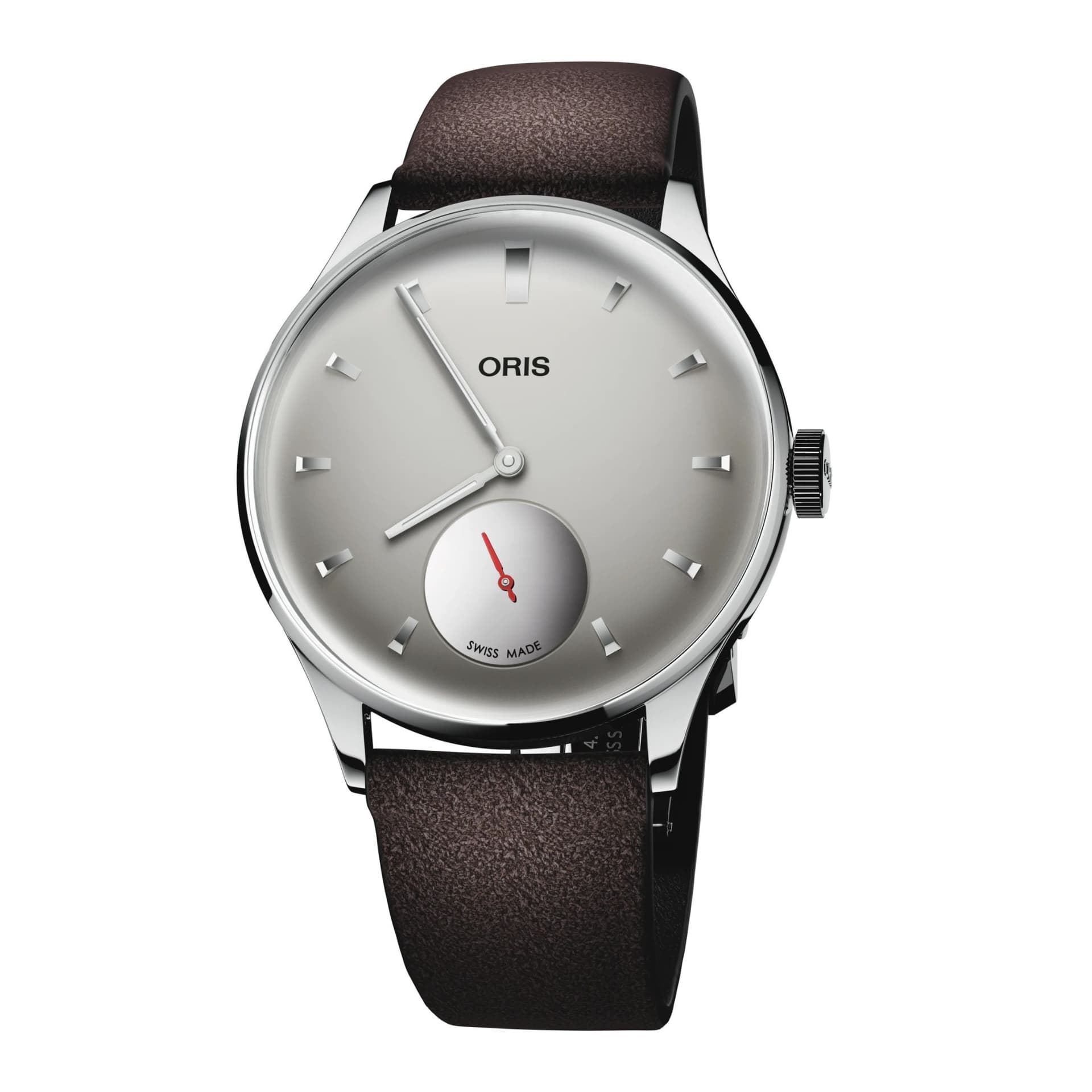 Oris Montre Oris Edition Hölstein 2026 Artelier automatique cadran gris bracelet cuir 39,5 mm