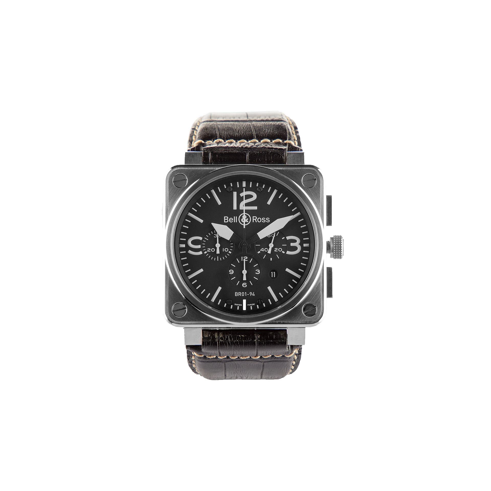 Bell & Ross Montre Bell &amp; Ross BR01-94 Steel Chronographe automatique 46 mm Full Set 2011