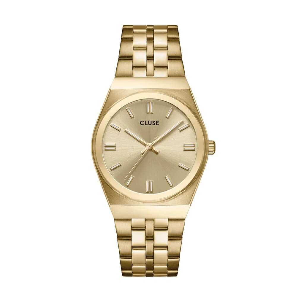 Cluse Retro 70s Watch Steel — boîtier doré