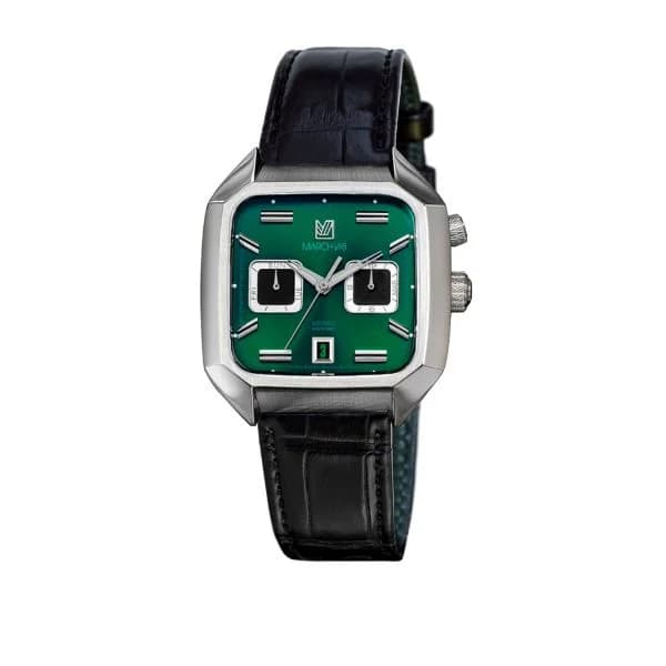 March LA.B Montre March LA.B AM2 Calendar Automatique Cadran Forest Alligator Noir