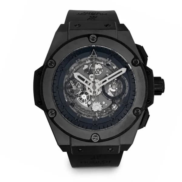 Daniel Gérard Montre Occasion Hublot King Power Unico All Black 48mm Édition Limitée