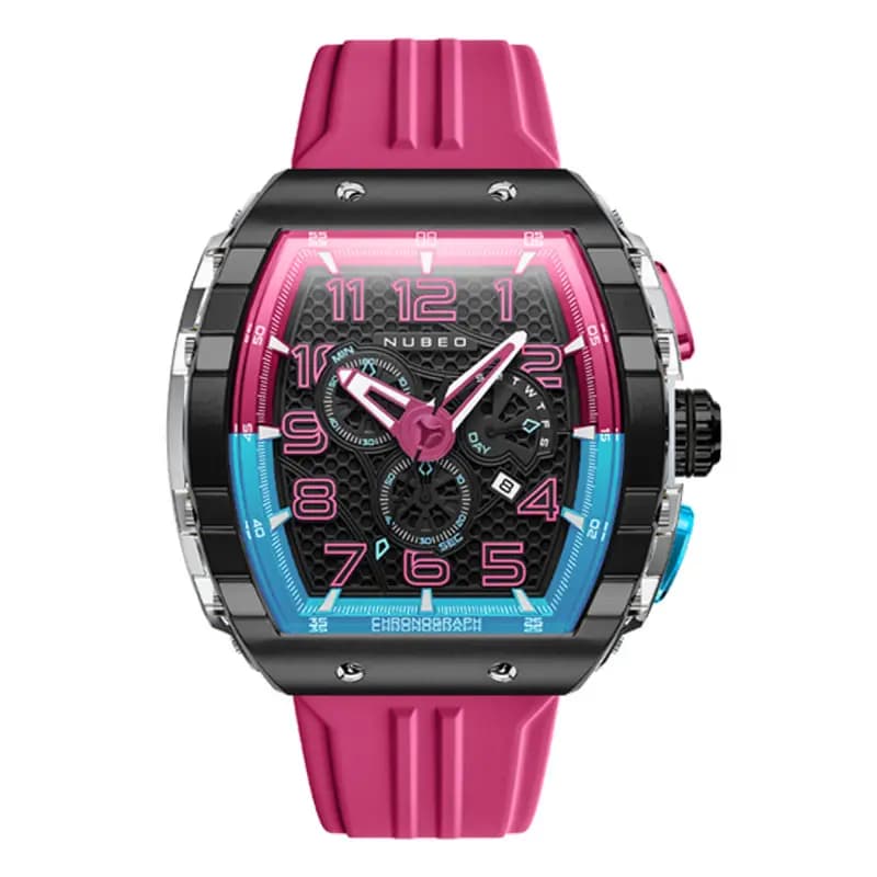 Nubeo Montre Magellan Chronograph Retrograde Bubblegum Pink NB-6088-07