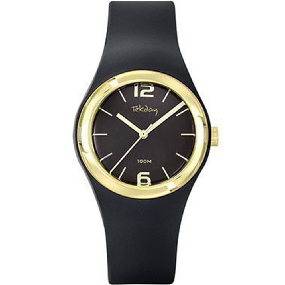 Tekday Montre Tekday en Plastique Noir
