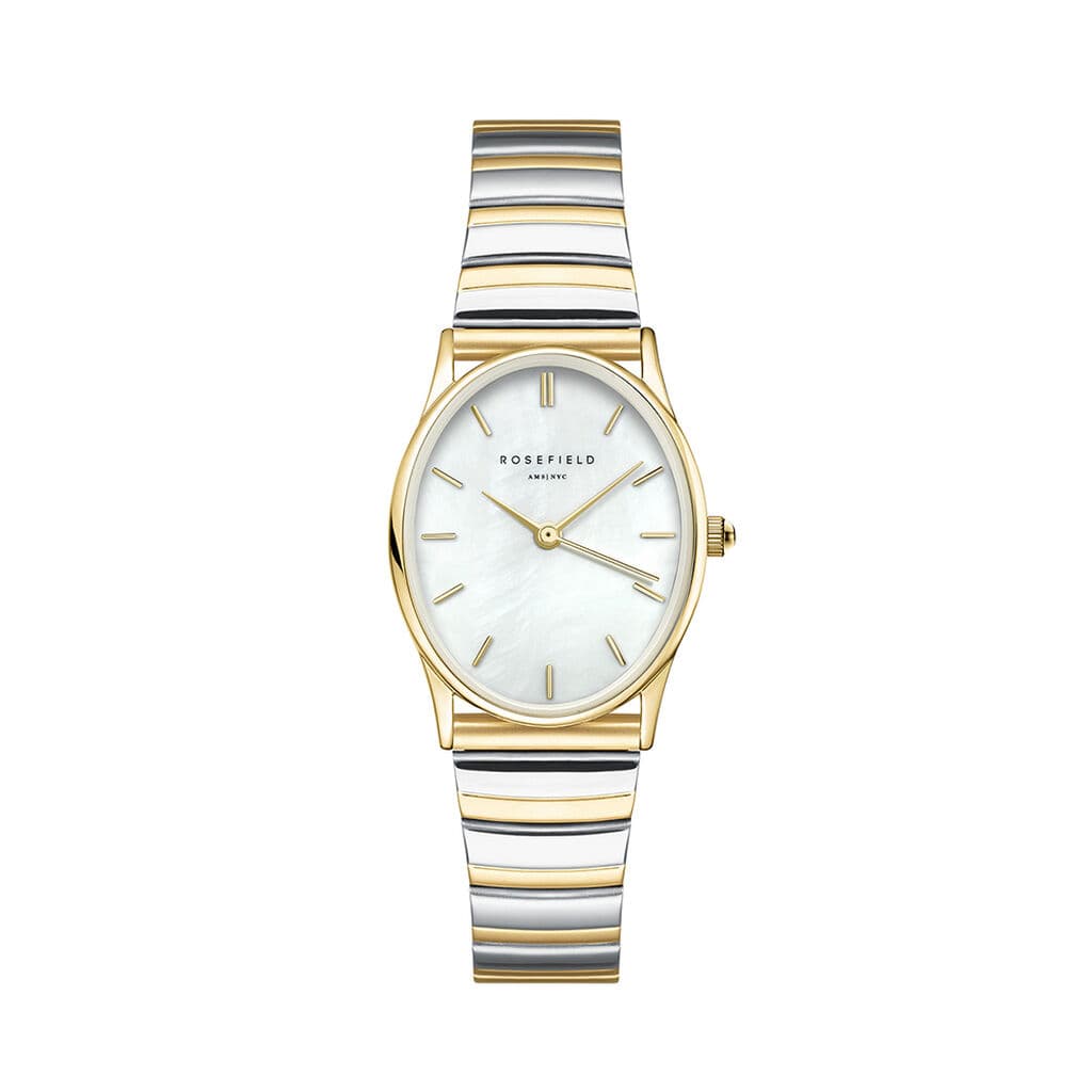 Rosefield Montre Rosefield Oval Nacre Blanche