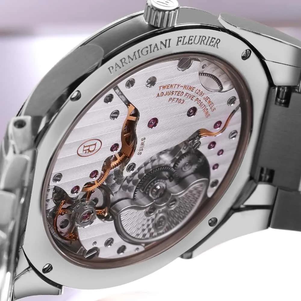 Parmigiani Fleurier Tonda Pf Micro-Rotor Steel Platinum Warm Grey